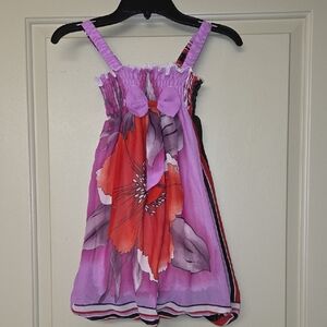 Floral Pink and Red Sundress